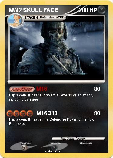 Pokemon MW2 SKULL FACE