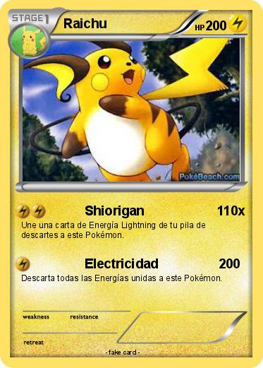 Pokemon Raichu