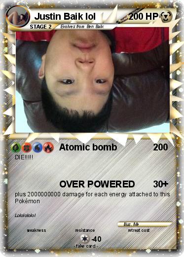 Pokemon Justin Baik lol