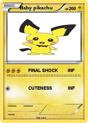Pokemon Baby pikachu