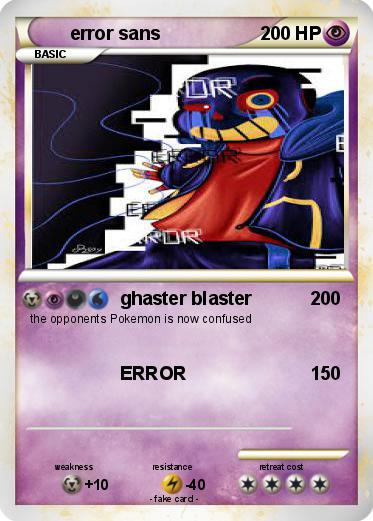Pokemon error sans