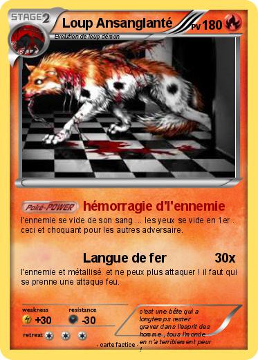 Pokemon Loup Ansanglanté