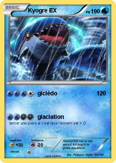Pokemon Kyogre EX