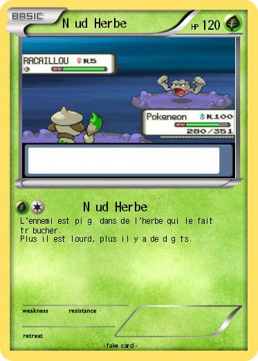 Pokemon Nœud Herbe