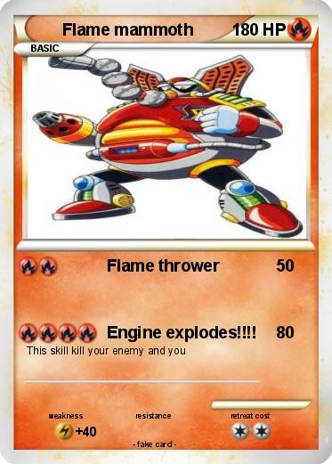 Pokemon Flame mammoth