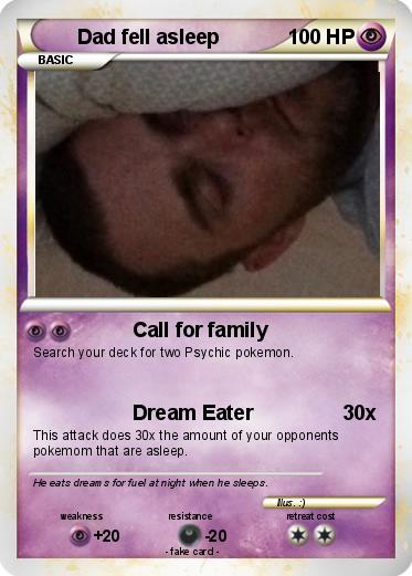 Pokemon Dad fell asleep