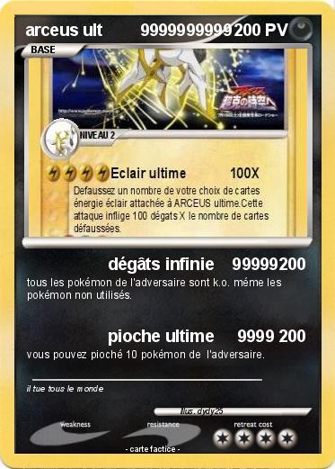 Pokemon arceus ult        9999999999