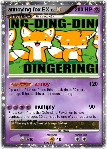 Pokemon annoying fox EX