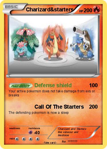 Pokemon Charizard&starters