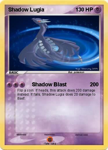 Pokemon Shadow Lugia
