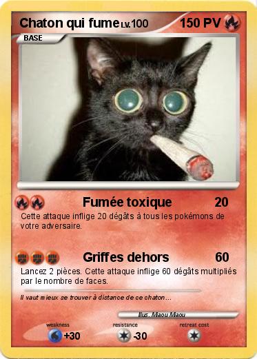 Pokemon Chaton qui fume