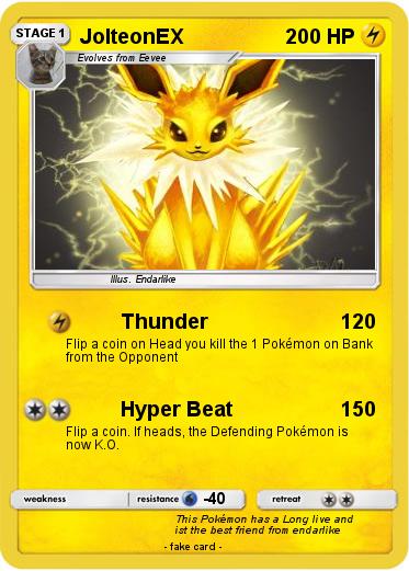 Pokemon JolteonEX