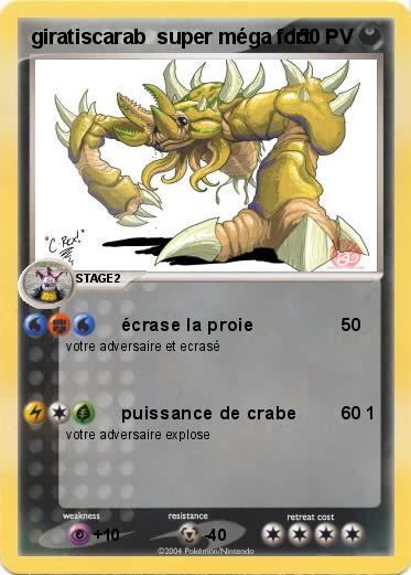 Pokemon giratiscarab  super méga fort