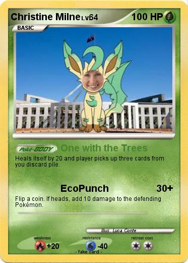Pokemon Christine Milne