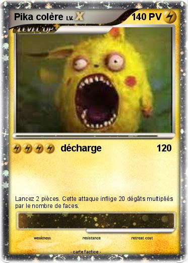 Pokemon Pika colère