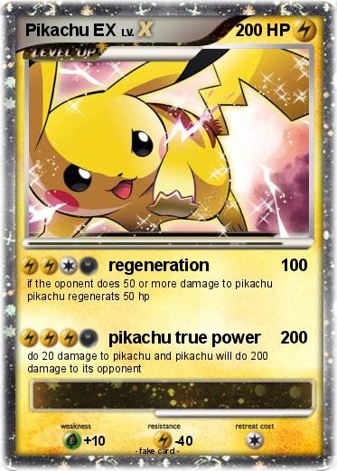 Pokemon Pikachu EX