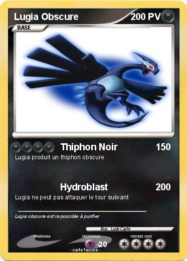 Pokemon Lugia Obscure