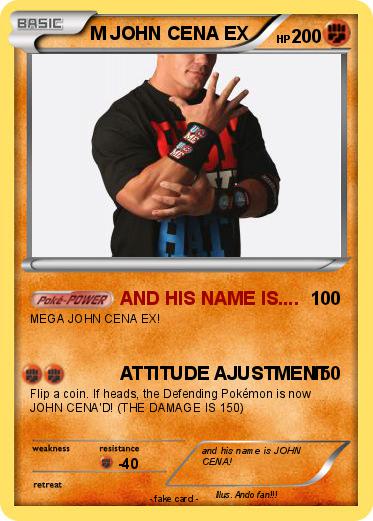 Pokemon M JOHN CENA EX