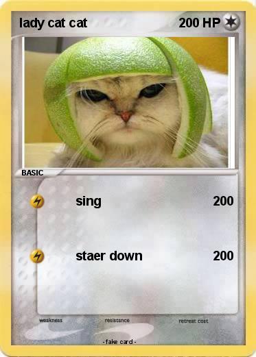 Pokemon lady cat cat
