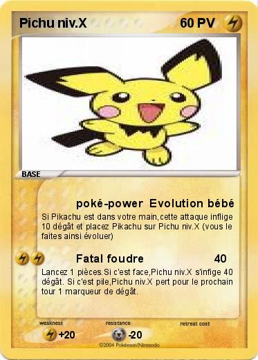 Pokemon Pichu niv.X