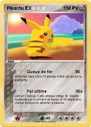 Pokemon Pikachu EX
