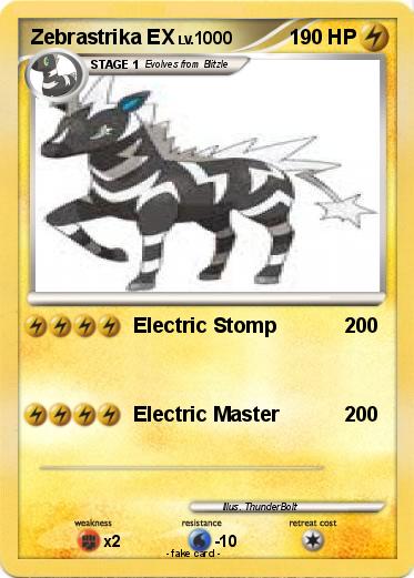 Pokemon Zebrastrika EX