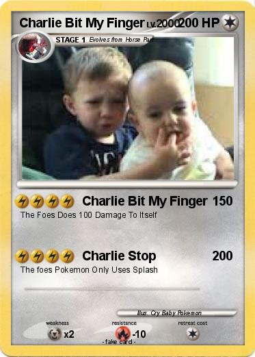 Pokemon Charlie Bit My Finger