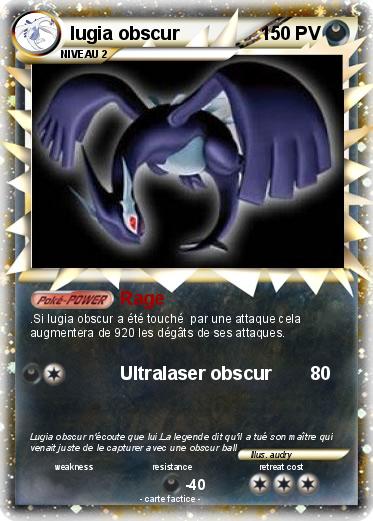 Pokemon lugia obscur