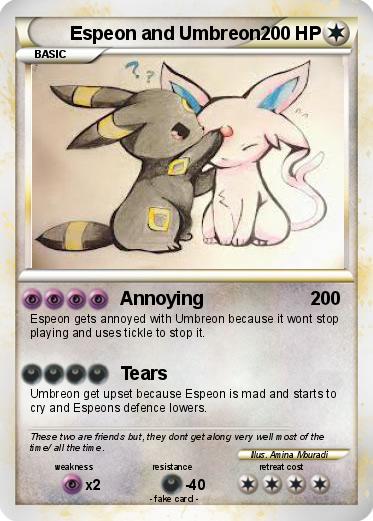 Pokemon Espeon and Umbreon