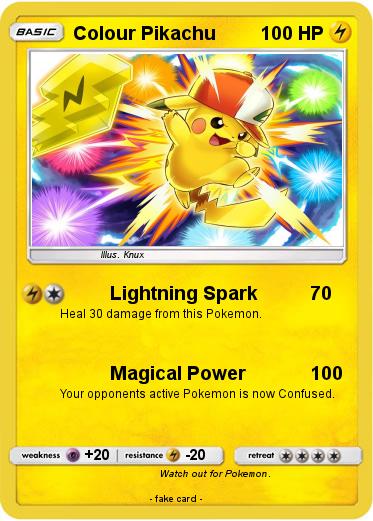 Pokemon Colour Pikachu