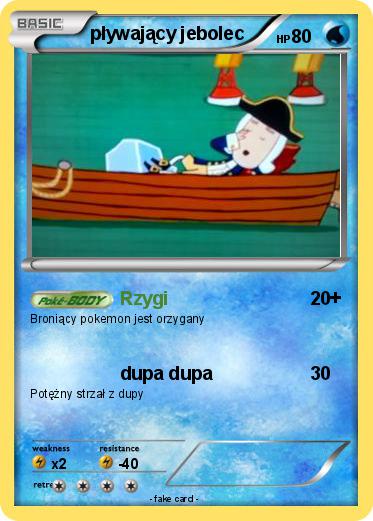 Pokemon pływający jebolec