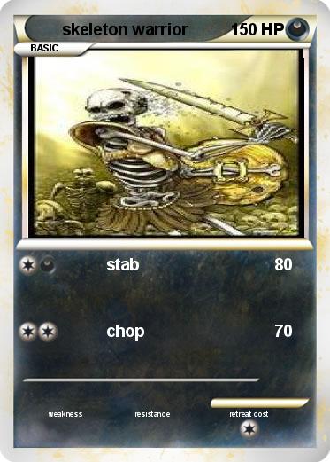 Pokemon skeleton warrior