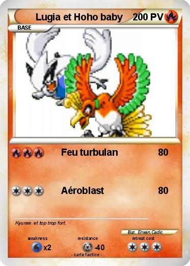 Pokemon Lugia et Hoho baby