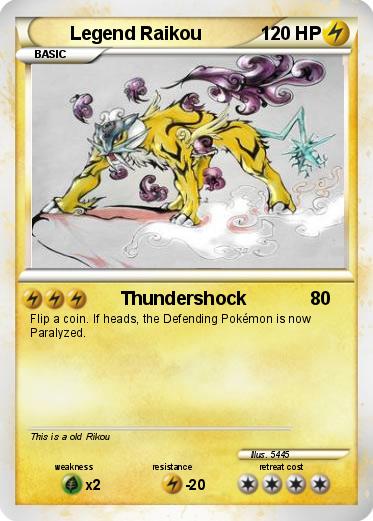 Pokemon Legend Raikou