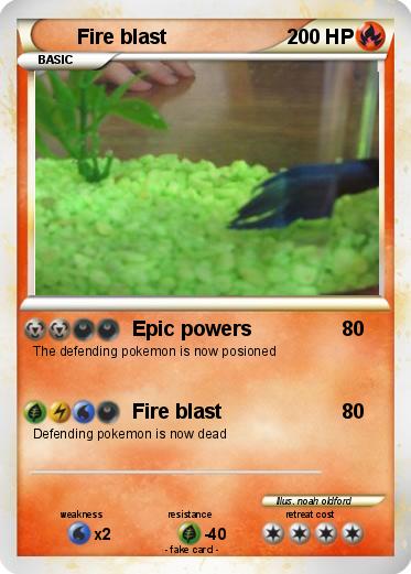 Pokemon Fire blast
