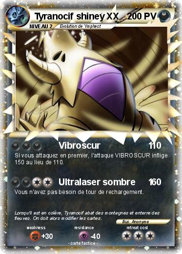 Pokemon Tyranocif shiney XX
