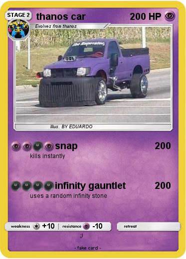 Pokemon thanos car