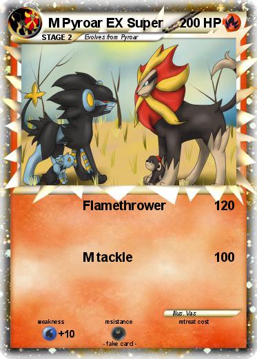 Pokemon M Pyroar EX Super