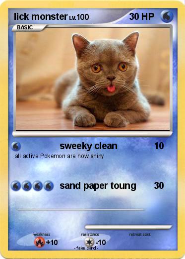 Pokemon lick monster