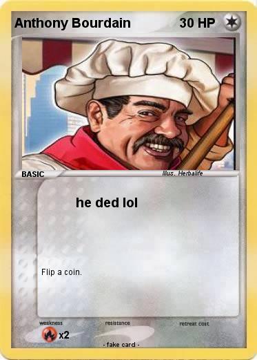 Pokemon Anthony Bourdain