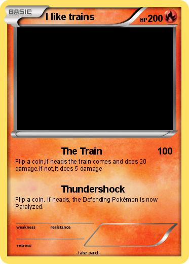 Pokemon I like trains