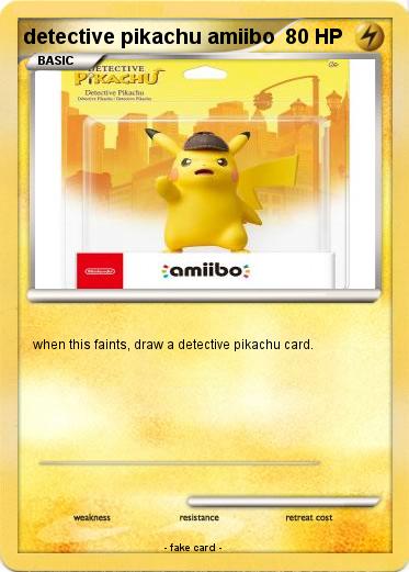 Pokemon detective pikachu amiibo