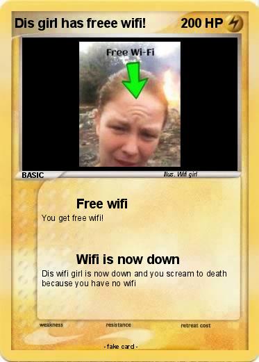 Pokemon Dis girl has freee wifi!