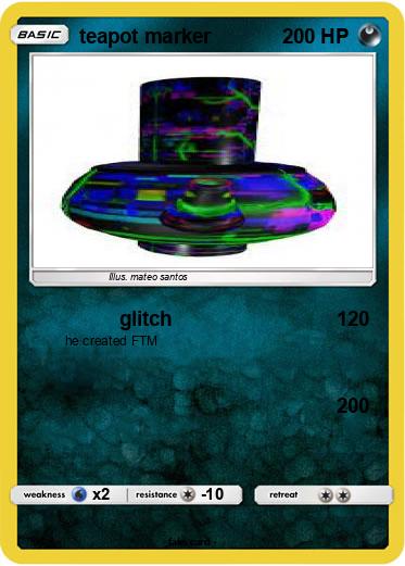 Pokemon teapot marker