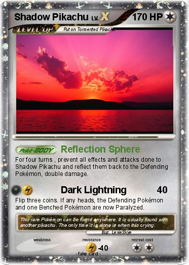 Pokemon Shadow Pikachu