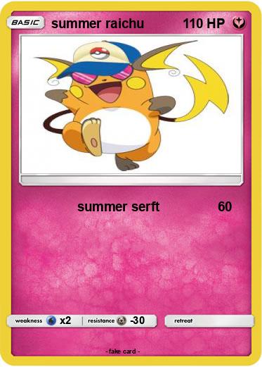 Pokemon summer raichu