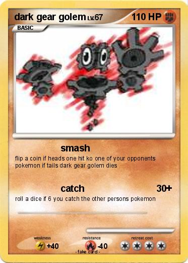 Pokemon dark gear golem