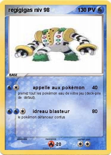 Pokemon regigigas niv 98