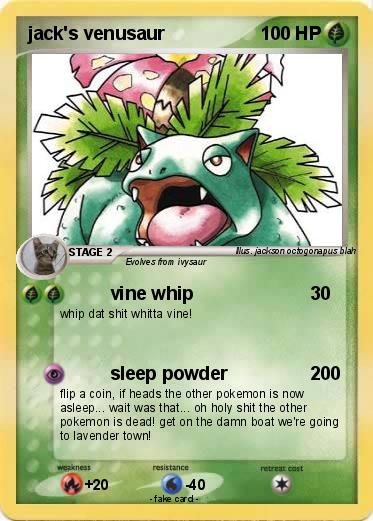 Pokemon jack's venusaur