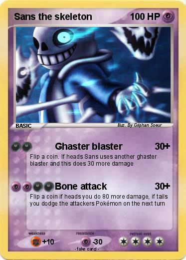 Pokemon Sans the skeleton